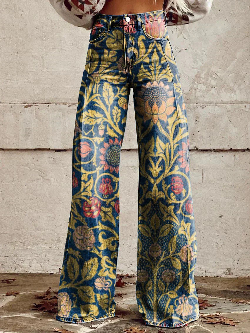 Cathleen - Weite Damenhose mit weitem Bein