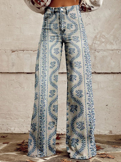 Cathleen - Weite Damenhose mit weitem Bein