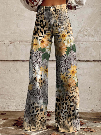 Cathleen - Weite Damenhose mit weitem Bein