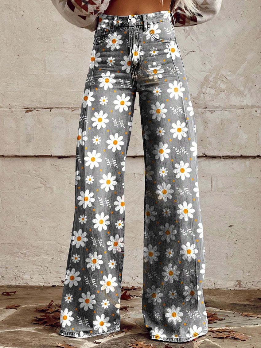 Cathleen - Weite Damenhose mit weitem Bein