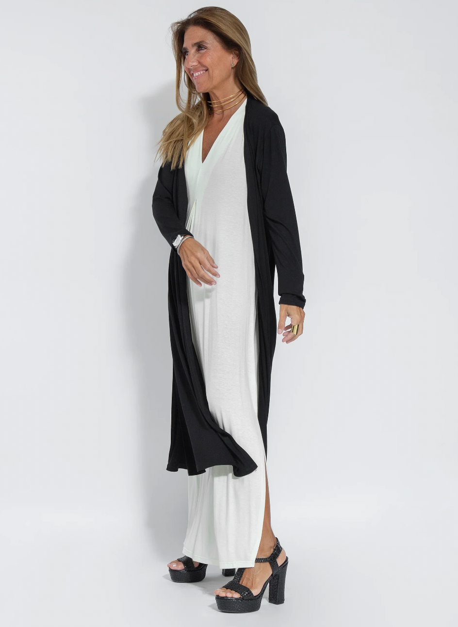 Elfleda - Langes Kleid mit Weste