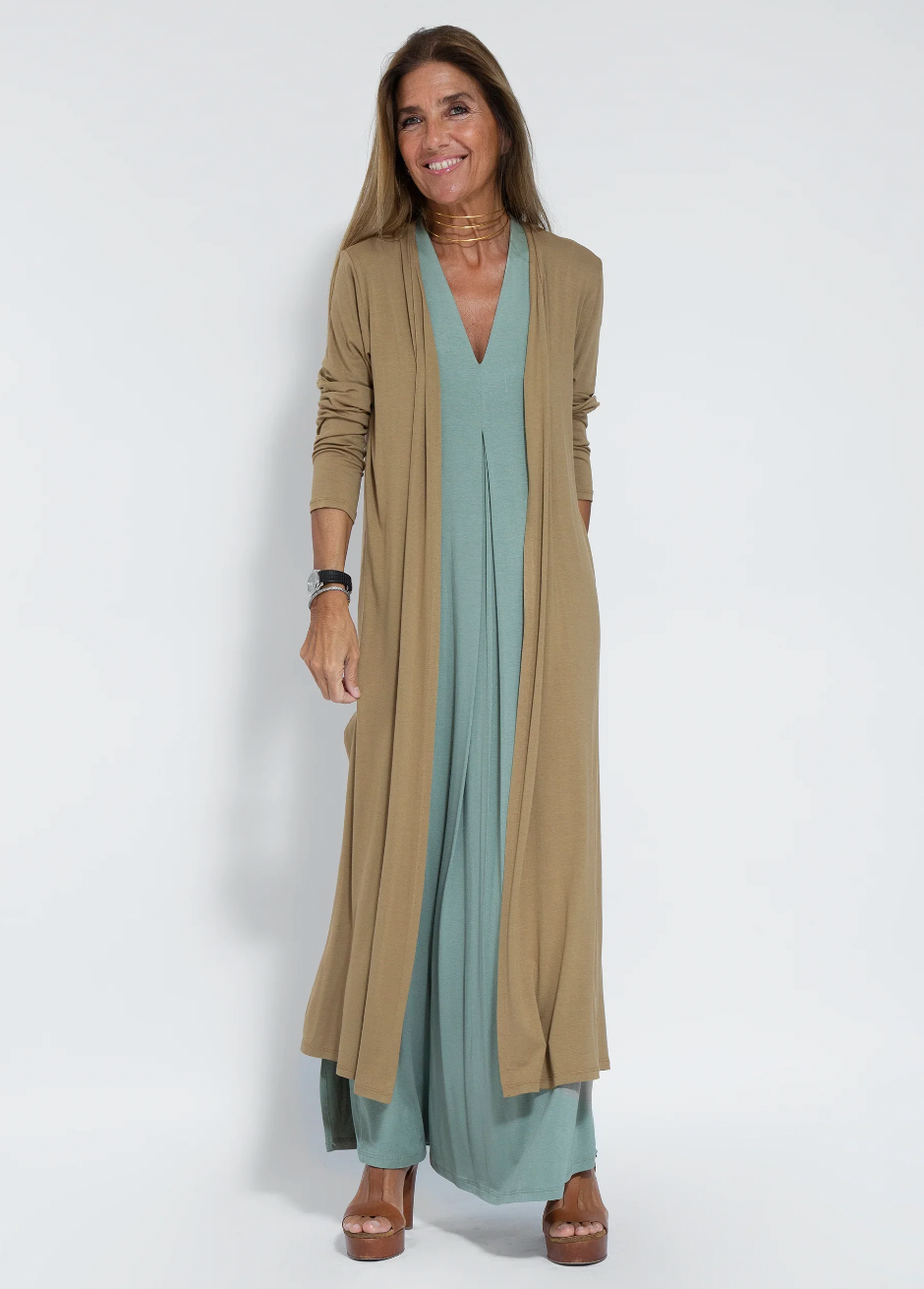 Elfleda - Langes Kleid mit Weste