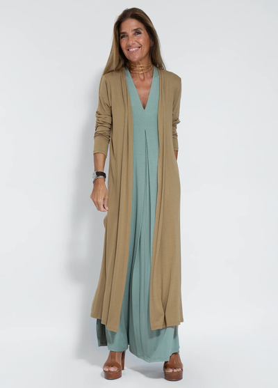 Elfleda - Langes Kleid mit Weste
