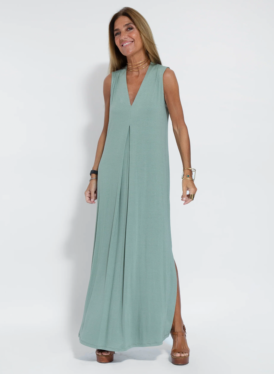 Elfleda - Langes Kleid mit Weste
