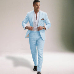 Bartholomäus®️™ | ELEGANTER HERRENANZUG in Himmelblau