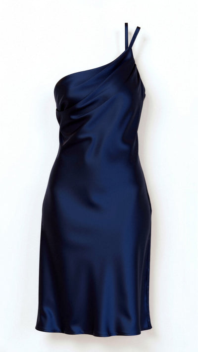 Louise - Verführerisch - One Shoulder Midi-Kleid