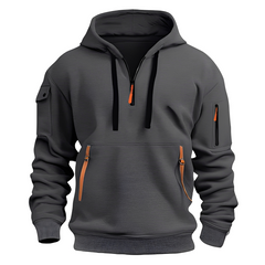 Paxton - Moderner Hoodie in Dunkelgrau
