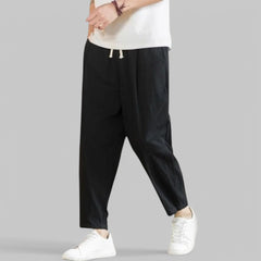 Robert | Bequeme und stilvolle Freizeithose aus Baumwolle in Schwarz