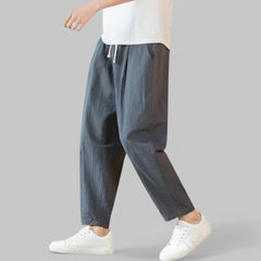 Robert | Bequeme und stilvolle Freizeithose aus Baumwolle in Dunkelgrau