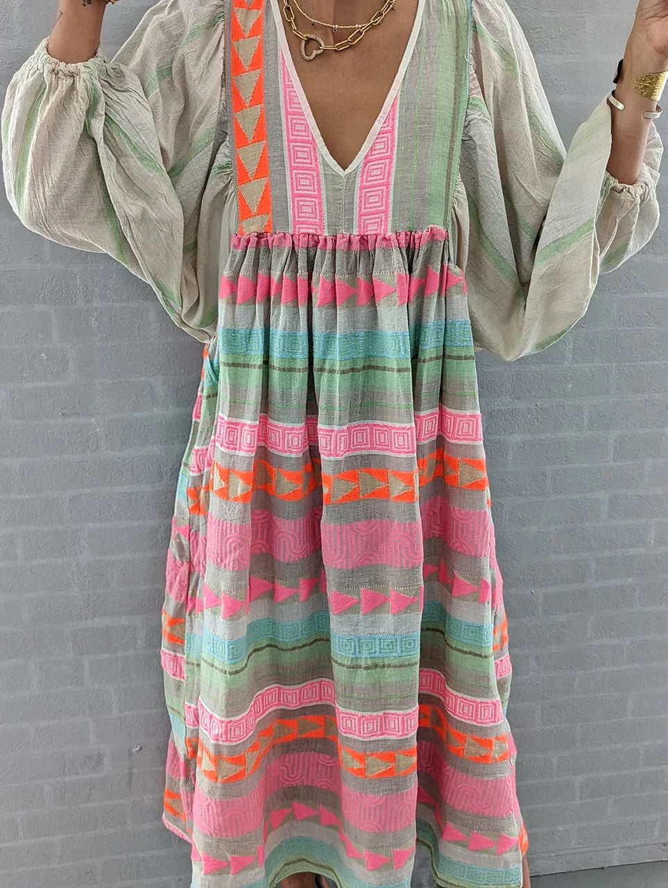 Mathilde- Sommerliches Maxikleid mit Farbverlauf