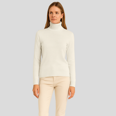 Alaina | Rollkragenpullover für Damen in Weiß