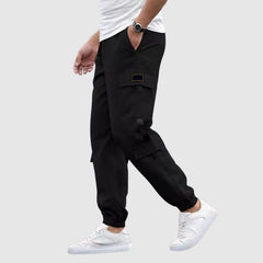 Jonas | Relaxed Fit Cargohose für Herren modern in Schwarz