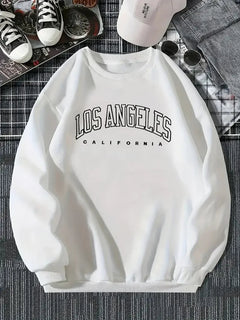 Alex | Unisex Winter Sweatshirt in Weiß