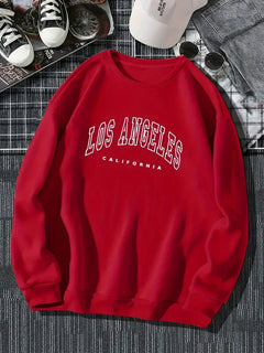 Alex | Unisex Winter Sweatshirt in Rot