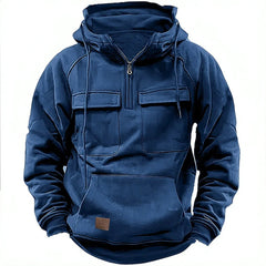 Alvaro | Hoodie mit Futter aus Baumwollmischung in Blau