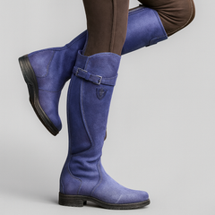 Amalia | Elegante wasserdichte Lederstiefel in Lila