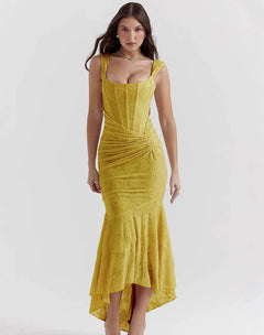 Amira | Maxikleid in Gelb