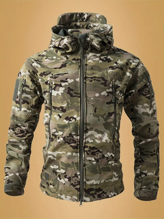 Livia | Stilvoller Stehkragen-Pullover Herren in Taktisches Camouflage