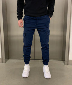 STEFANO™ | STRETCH KOMFORT-CARGOHOSEN in Blau