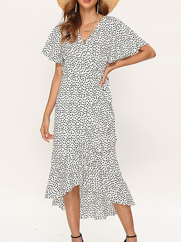 Assunta- Florales Boho Kleid Robe