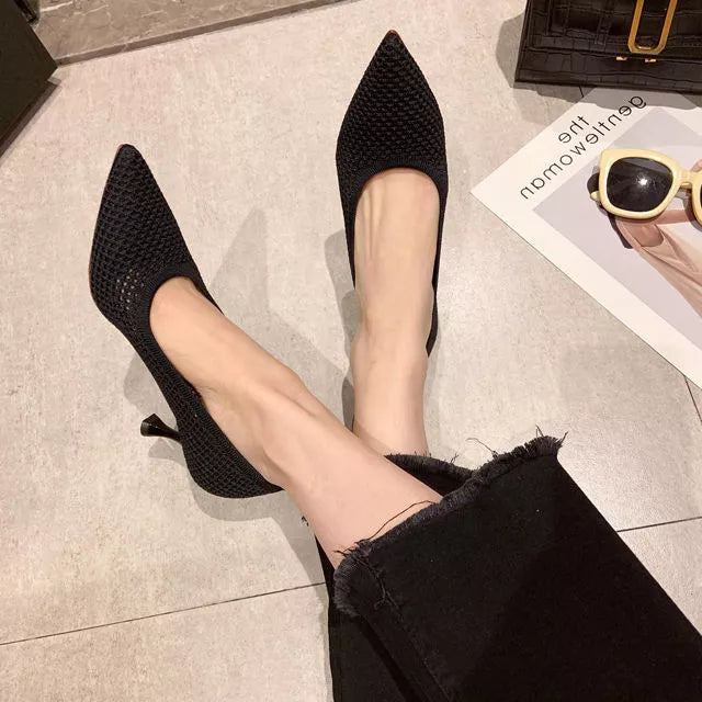 Chelly Sommertraum - Atmungsaktive Stiletto Mesh-Schuhe von Faszinierender Eleganz