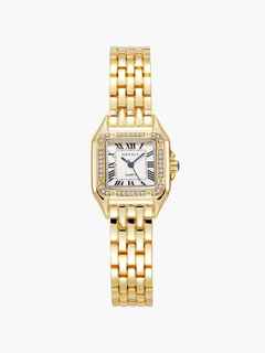 Palermo Uhr in gold with zirconia stones
