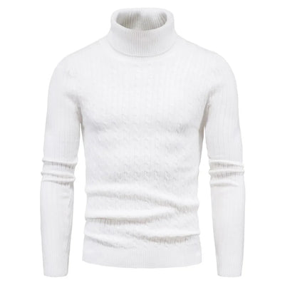 Rollkragenpullover gestrickt