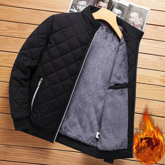 Herbst Winter Bomberjacke in Schwarz