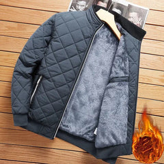 Herbst Winter Bomberjacke in Grau