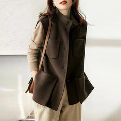 Schickes Taschengilet in Schokolade