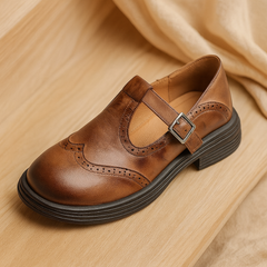 Aveline | Elegante Lederschuhe in Braun