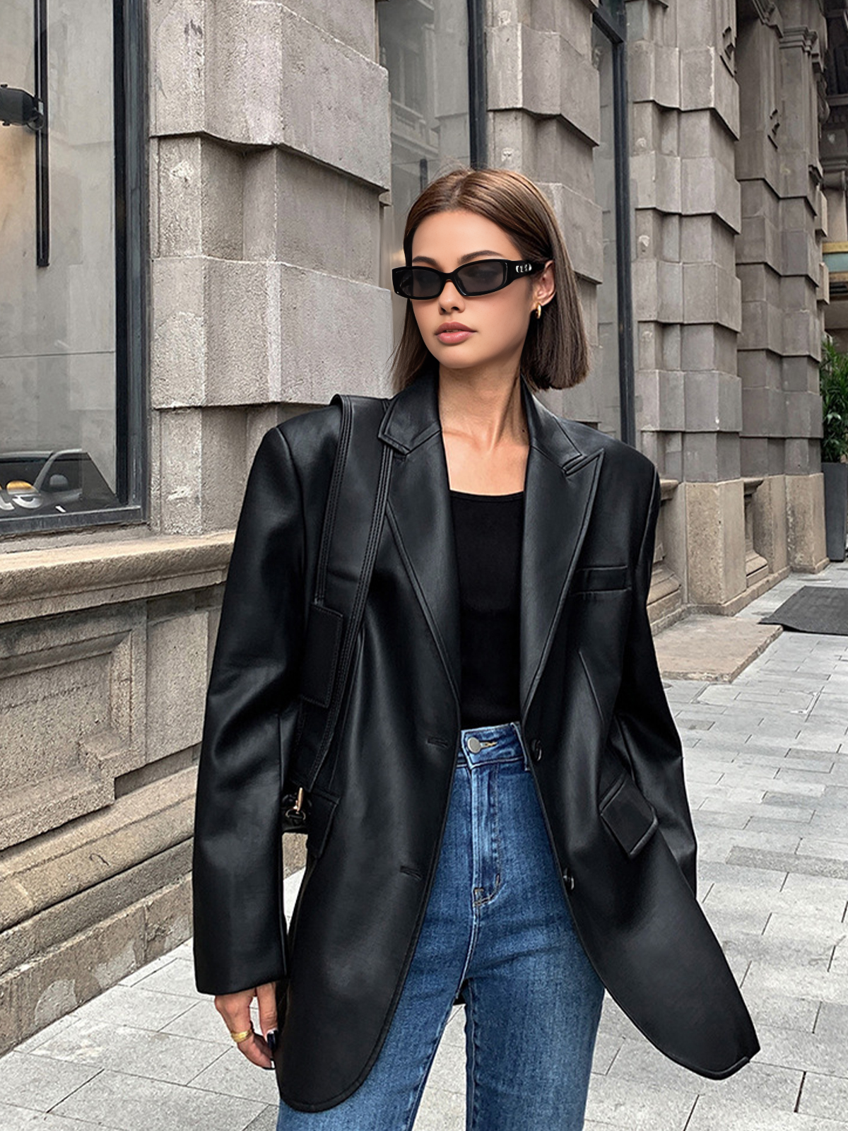 CLARA | LEDERBLAZER