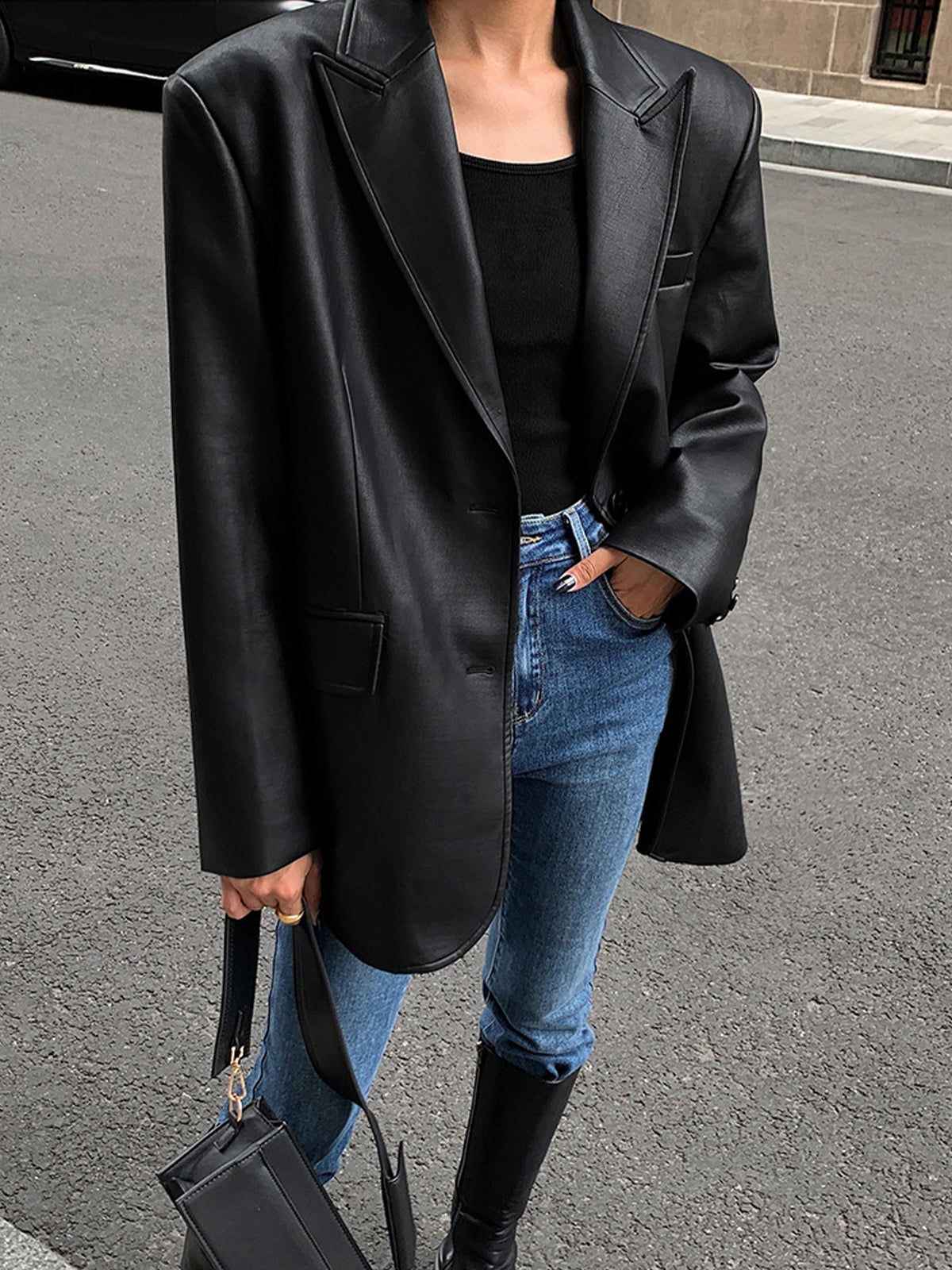 CLARA | LEDERBLAZER