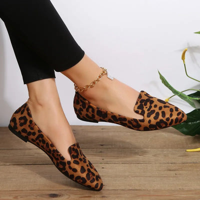 Marietta® | Loafer mit spitzer Zehenpartie und Leopardenmuster