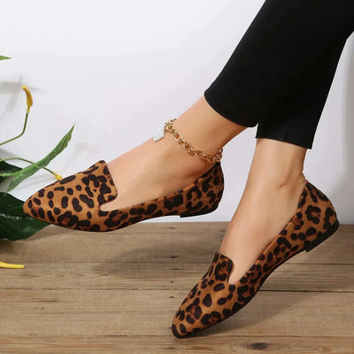 Marietta® | Loafer mit spitzer Zehenpartie und Leopardenmuster