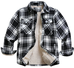 Max | Klassische Holzfäller-Jacke im Freizeitlook in Schwarz