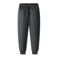 Winddichte, warm gefütterte Herren-Freizeithose in Grau 1
