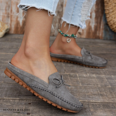 Luna | Bequemer orthopädischer Slip-On Schuh für Damen in Grau