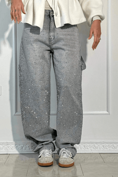 1+1 Gratis | Philine™ Stylische Baggy-Hosen in Grau