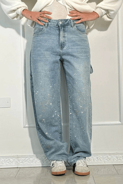 1+1 Gratis | Philine™ Stylische Baggy-Hosen in Hellblau