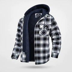 Simon™ - Fleecegefütterte Winterjacke in Schwarz/Weiß