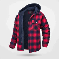 Simon™ - Fleecegefütterte Winterjacke in Rot/Schwarz