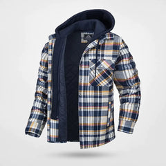 Simon™ - Fleecegefütterte Winterjacke in Weiß/Gelb