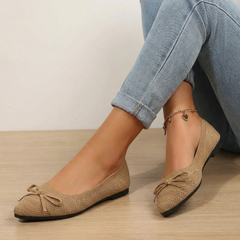 Ballerinas mit Schleifendetail – Mireille in Beige