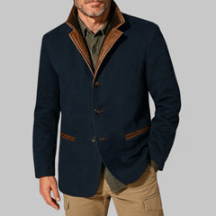 Bastian | Leichte Vintage Herbstjacke in Blau