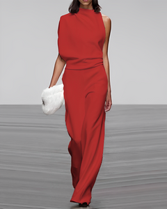 Jaqueline - Einzigartiger Schlag-Overall in Rot