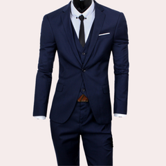 Slim Fit Herrenanzug Für Hochzeitsgäste | 3-teilig in Marine