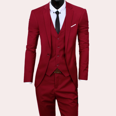 Slim Fit Herrenanzug Für Hochzeitsgäste | 3-teilig