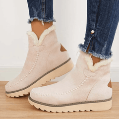 Superbequeme und gemütliche Winterschuhe für Frauen in Beige