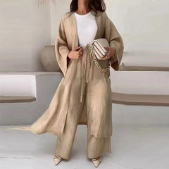 Aspen | Lässige und modische Sommer Strickjacke in Beige